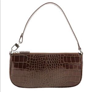 by FAR Rachel Crocodile Embossed Shoulder Bag